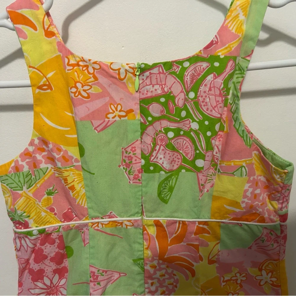 Lilly Pulitzer- Patchwork Shift Dress - Girls - Size: 8 - Picture 7 of 8